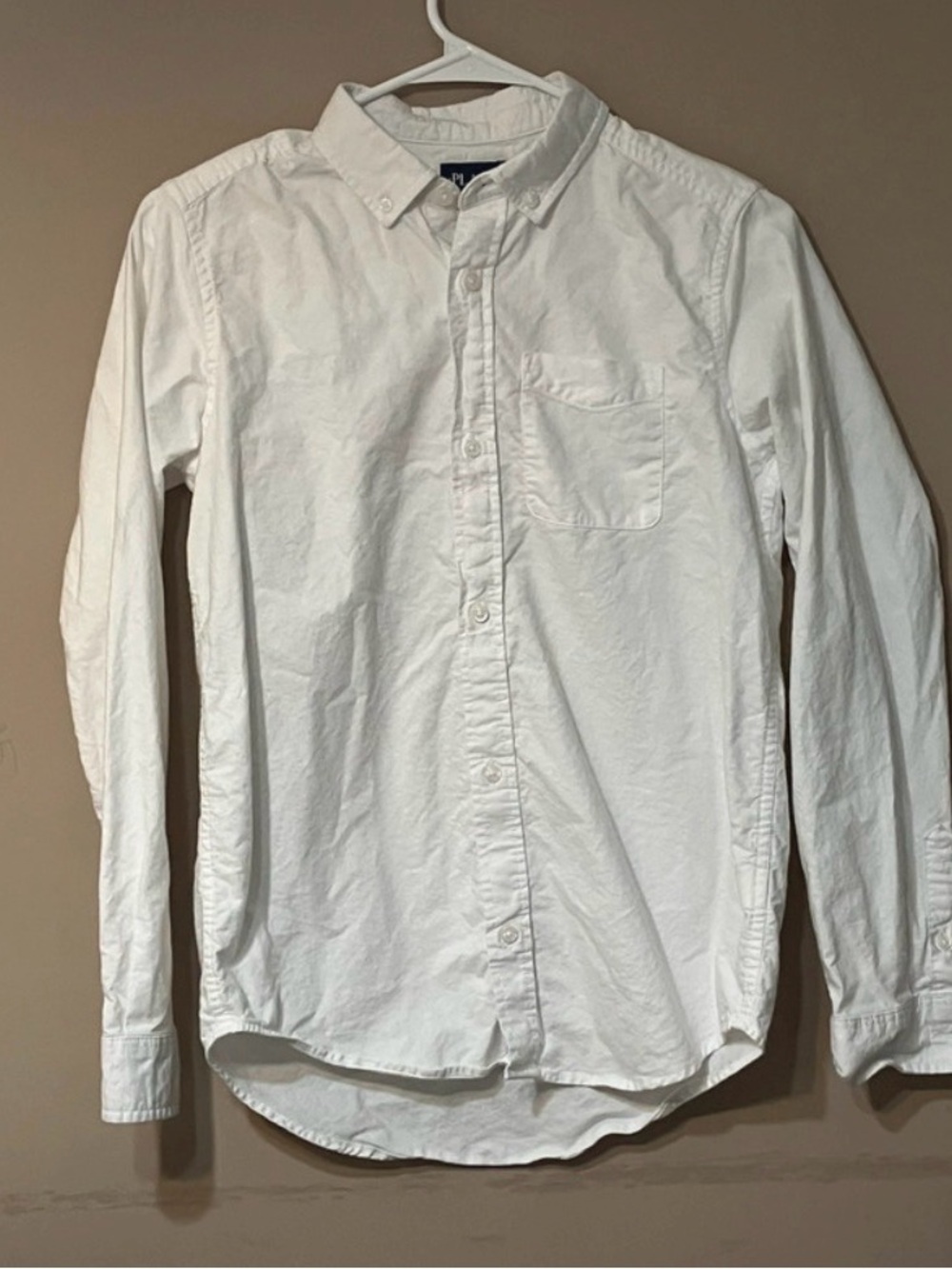 Place Men's White Button-Down Oxford Shirt
